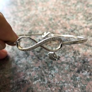 Sterling silver infinity bracelet